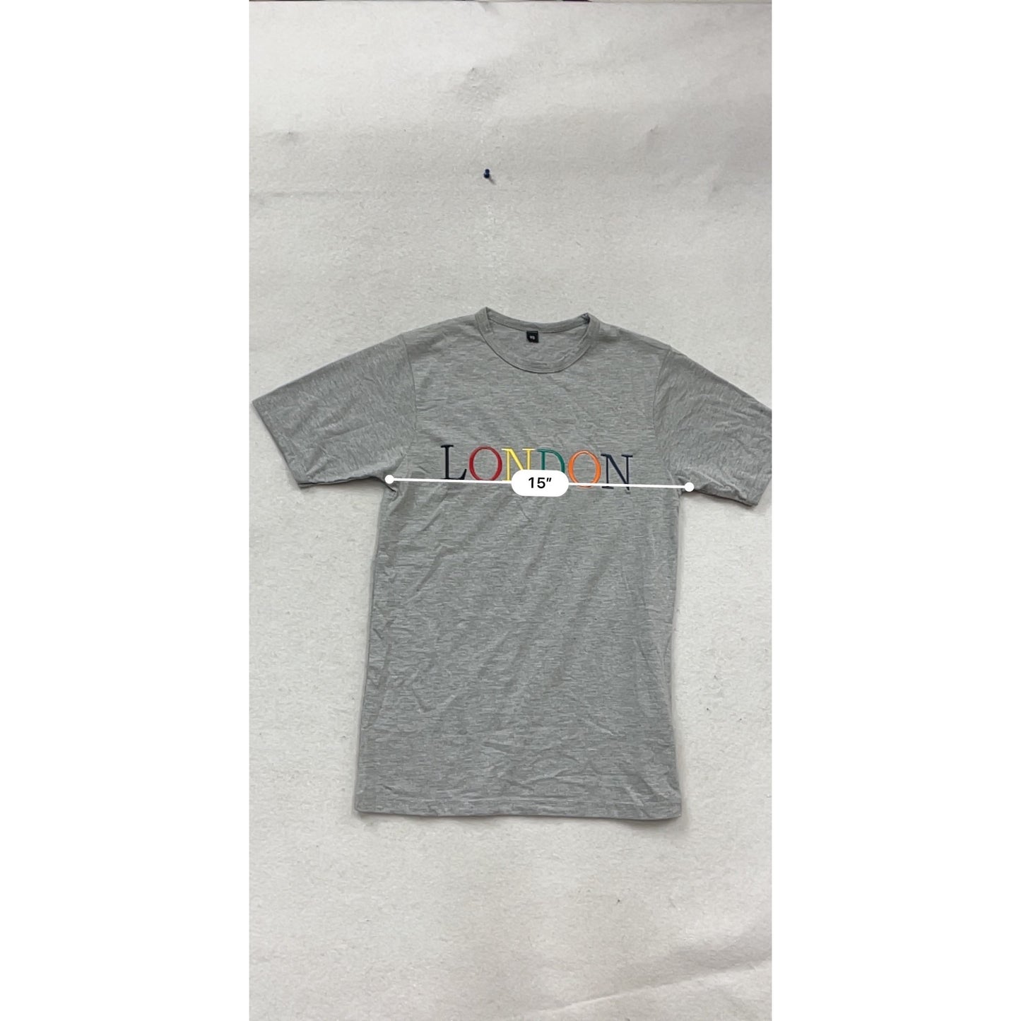 London Graphic Gray T-Shirt XS #697A