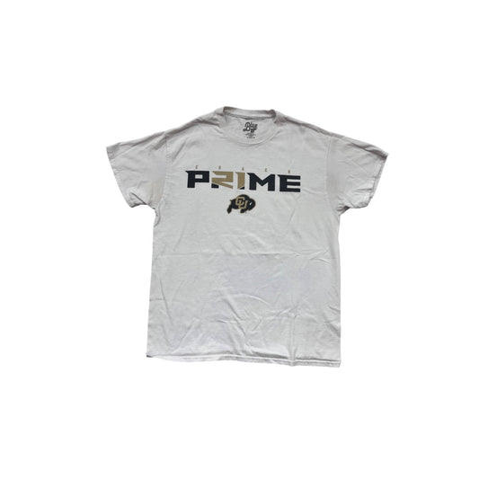 Coach Prime Colorado Buffaloes T-Shirt Blue 84 White Short Sleeve Cotton M #151A