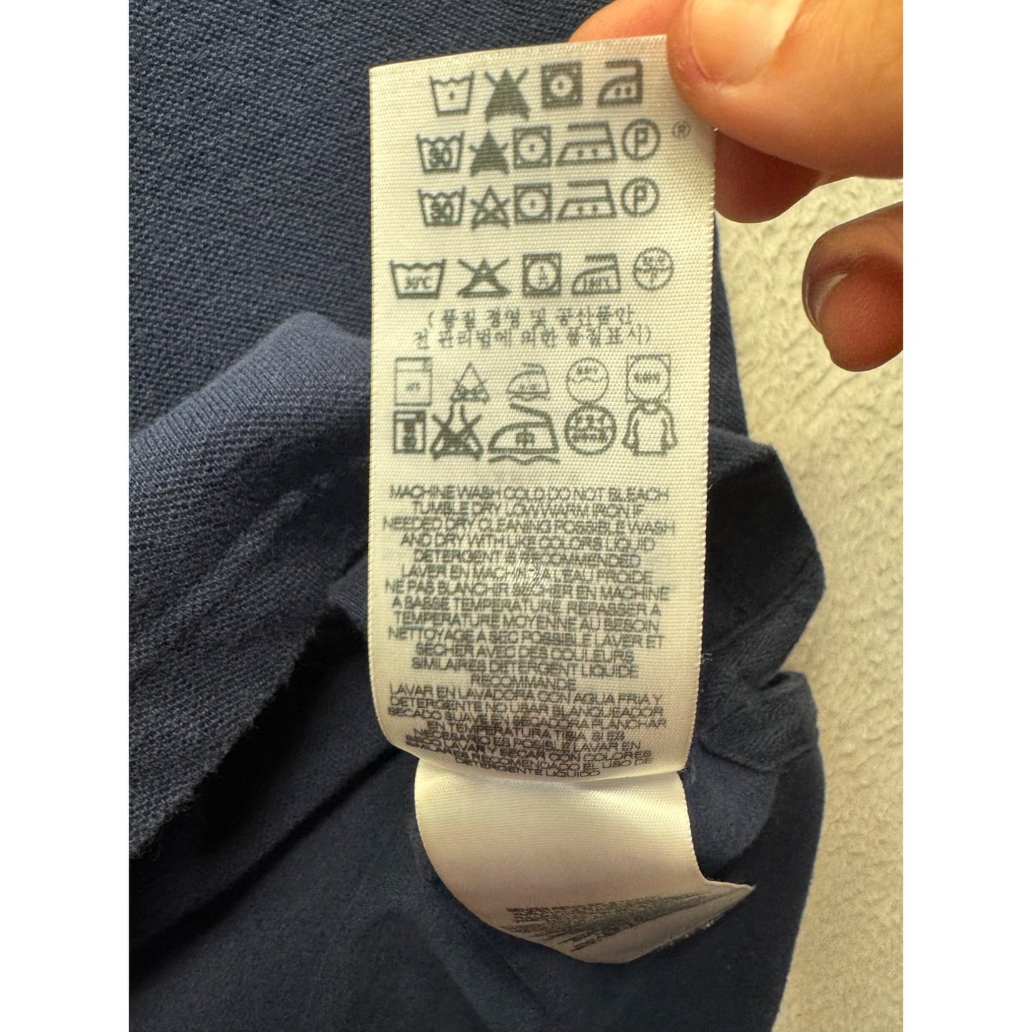 Levis Mens XL Polo Shirt Navy Blue Cotton Blend Casual Classic #7880