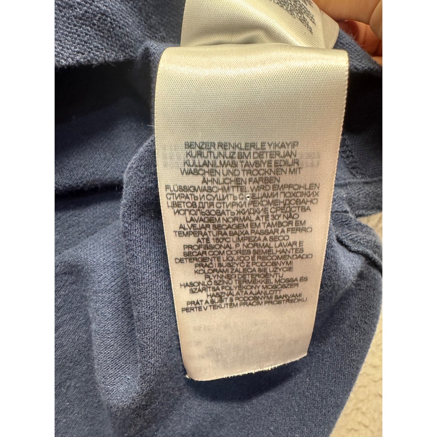 Levis Mens XL Polo Shirt Navy Blue Cotton Blend Casual Classic #7880