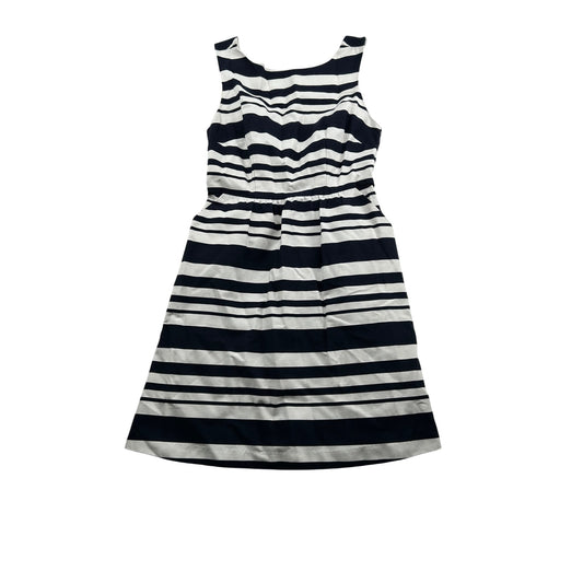 The Limited Navy & White Striped Sleeveless A-Line Dress #6471
