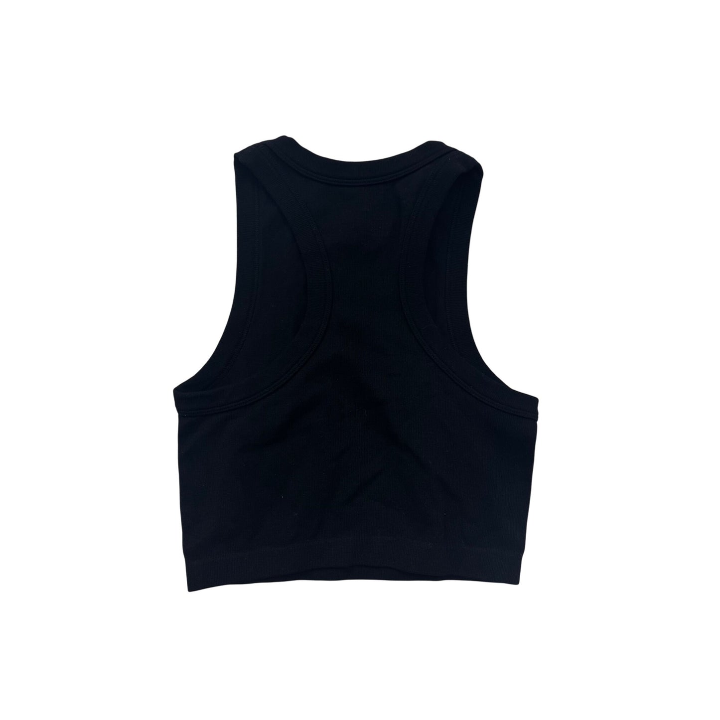 Black Rhinestone "Not Today" Racerback Crop Tank Top S/M #8884