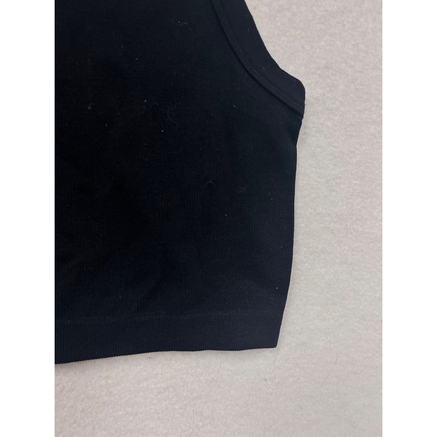 Black Rhinestone "Not Today" Racerback Crop Tank Top S/M #8884