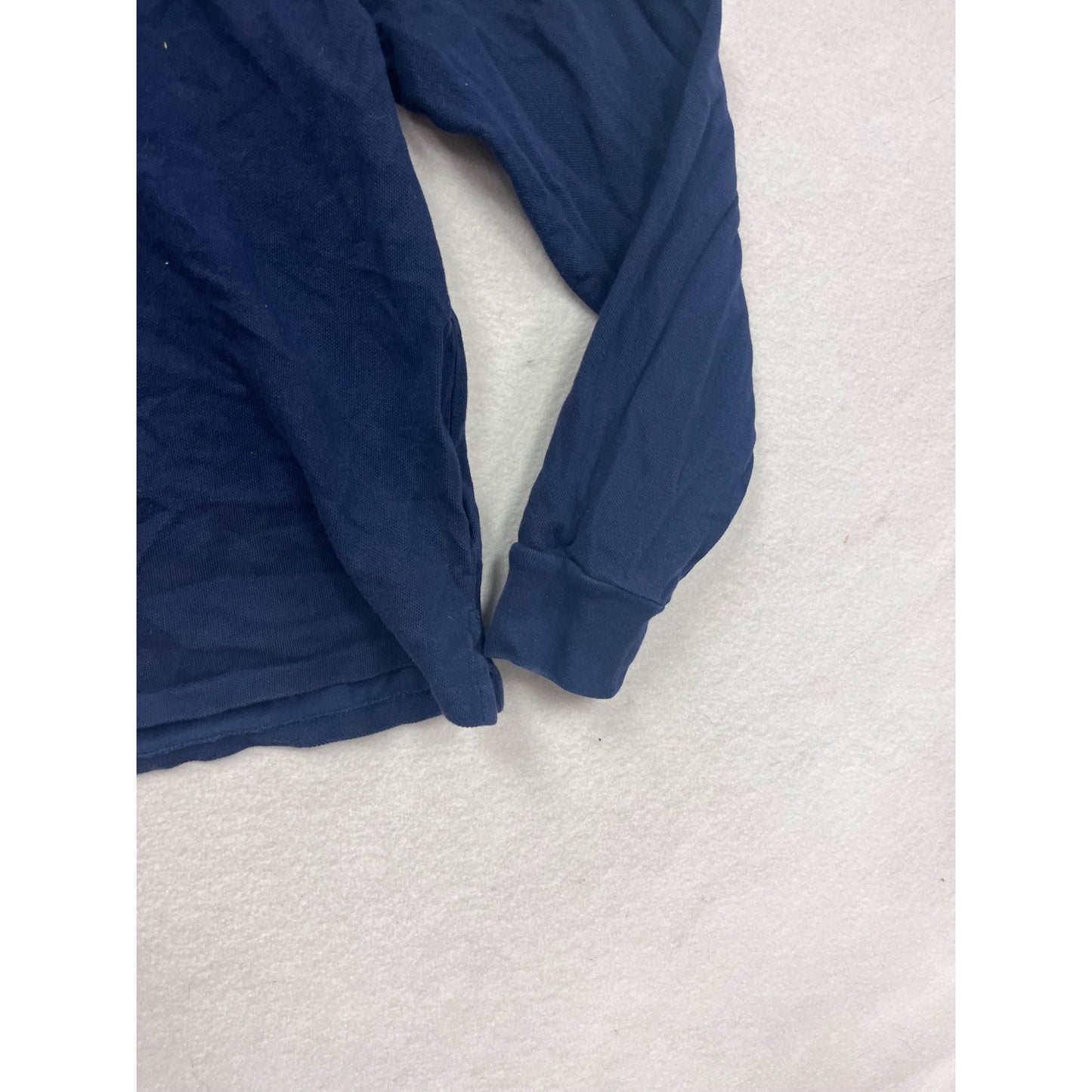 Boys Large Polo Ralph Lauren Navy Hoodie With Red Accents & Embroidered Logo #8879