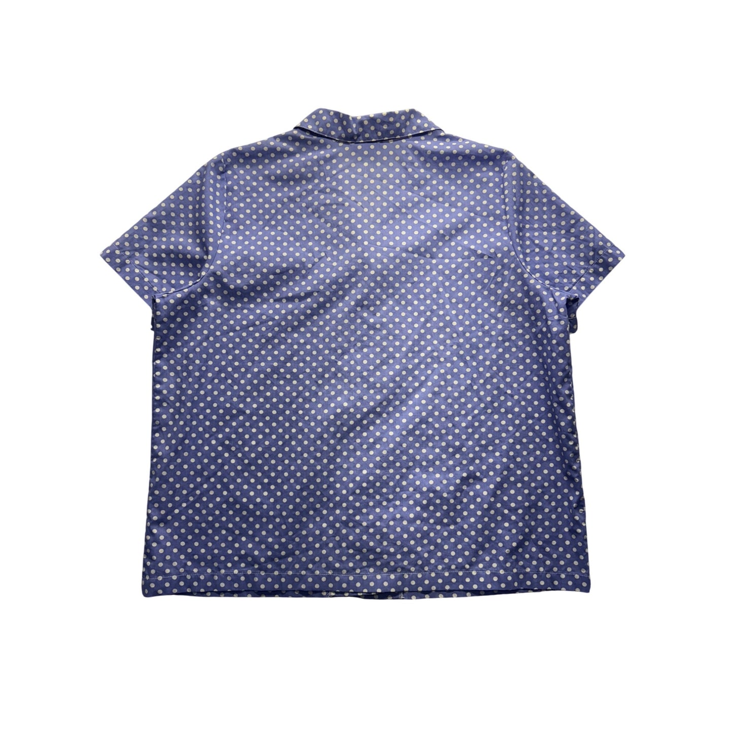 Blair Polka Dot Button-Up Short-Sleeve Shirt XLG