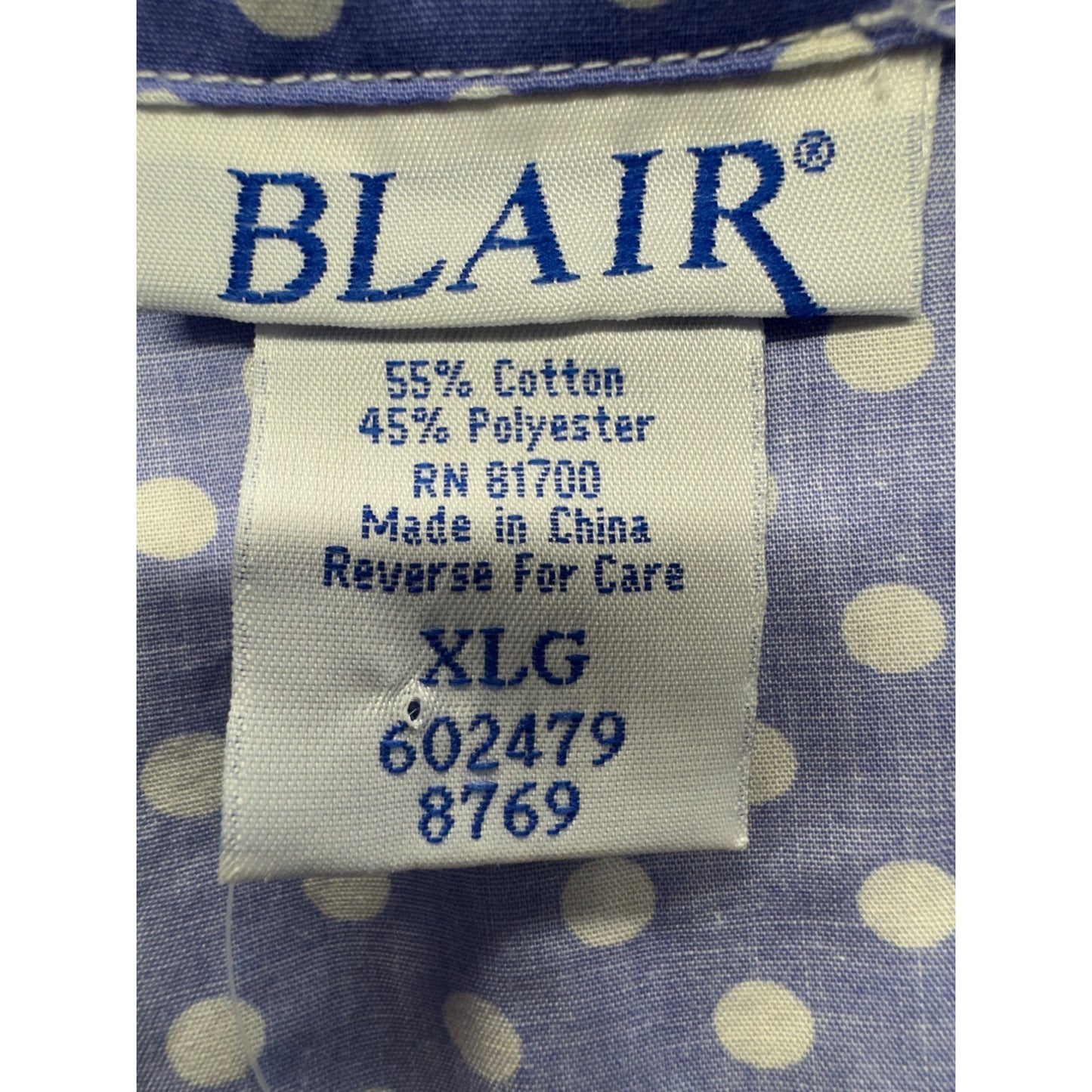 Blair Polka Dot Button-Up Short-Sleeve Shirt XLG