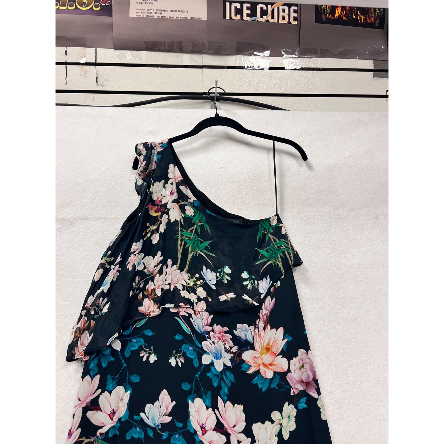 Slate & Willow One-Shoulder Floral Maxi Dress #338A