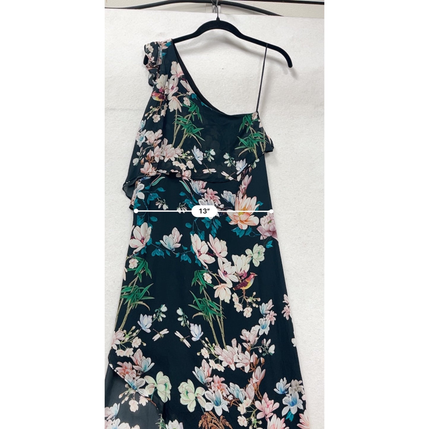 Slate & Willow One-Shoulder Floral Maxi Dress #338A