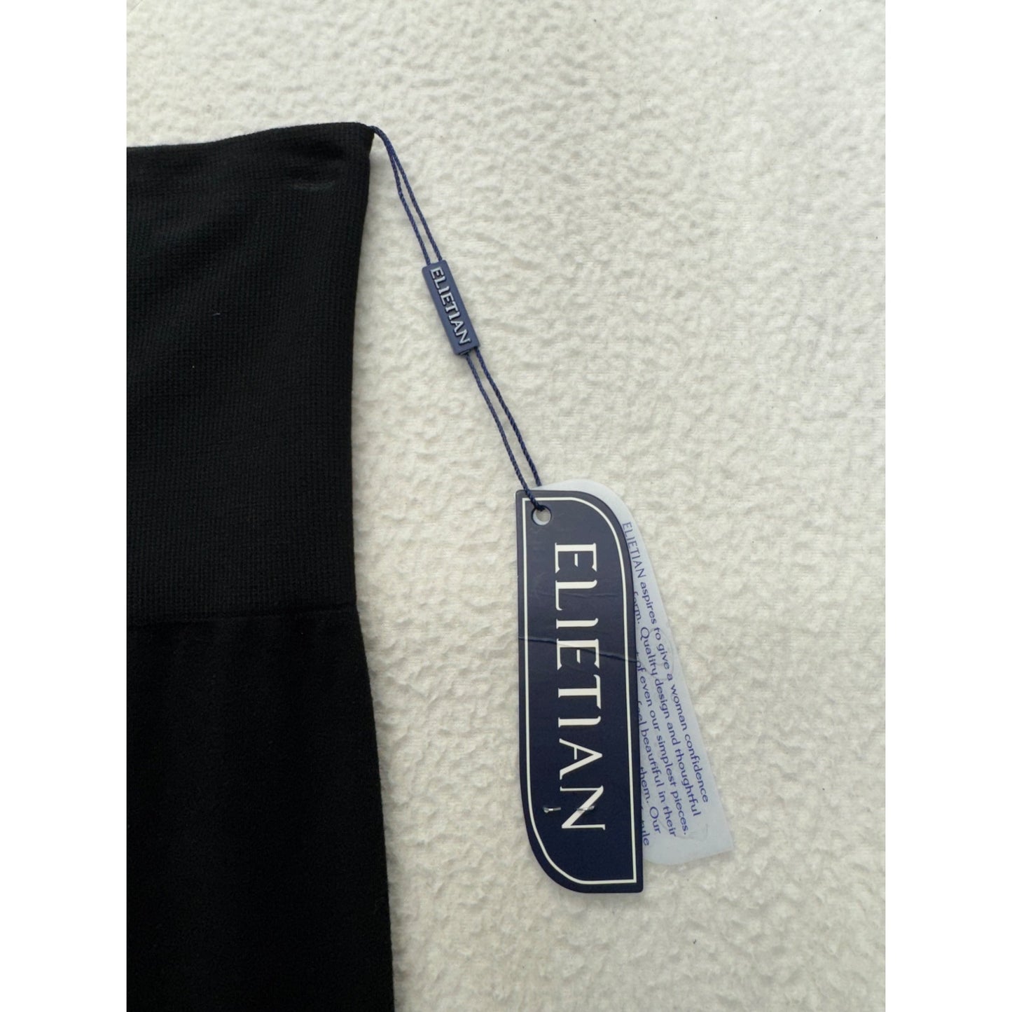 Elitarian High-Waist Black Stretch Leggings One Size #9910
