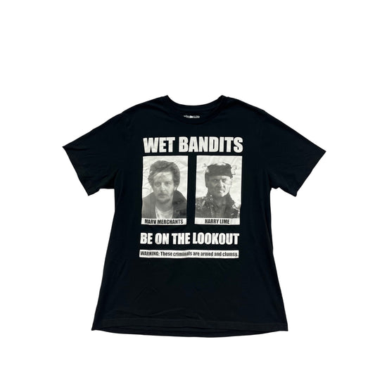 Home Alone Wet Bandits Graphic T-Shirt XL Black #6841