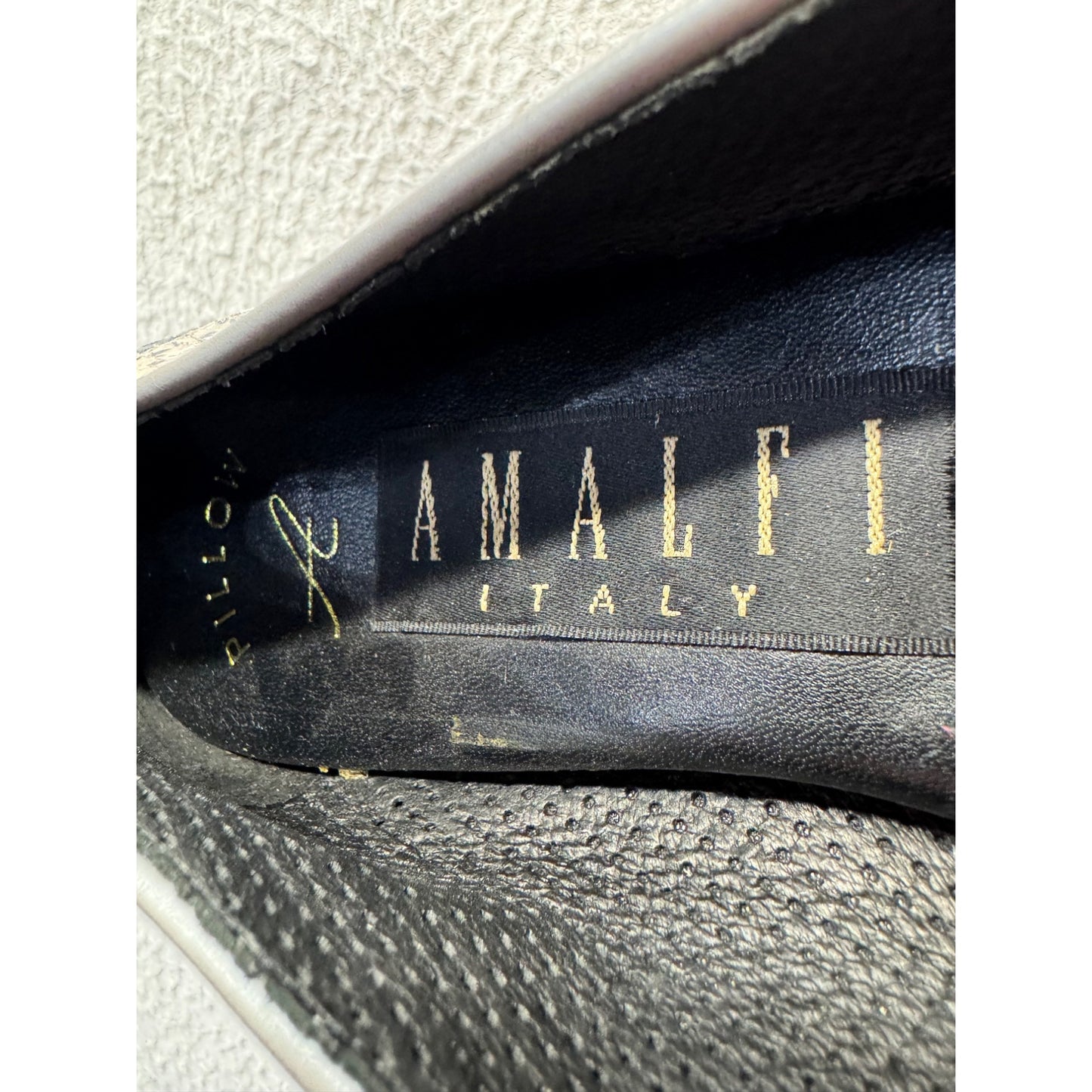 Snake Print Leather Ballet Flats Amalfi By Rangoni Made In Italy Size 10.5 #9406