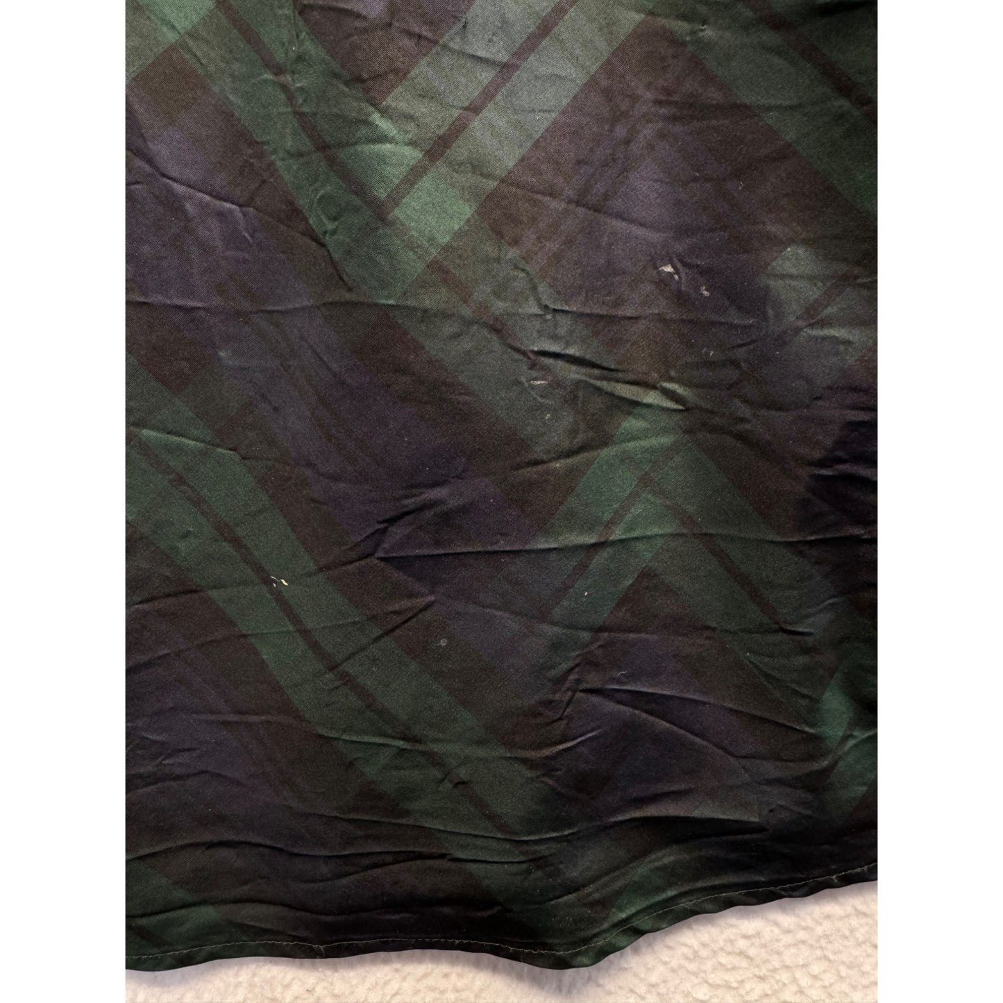 Vintage Talbots Plaid Silk Skirt #5437