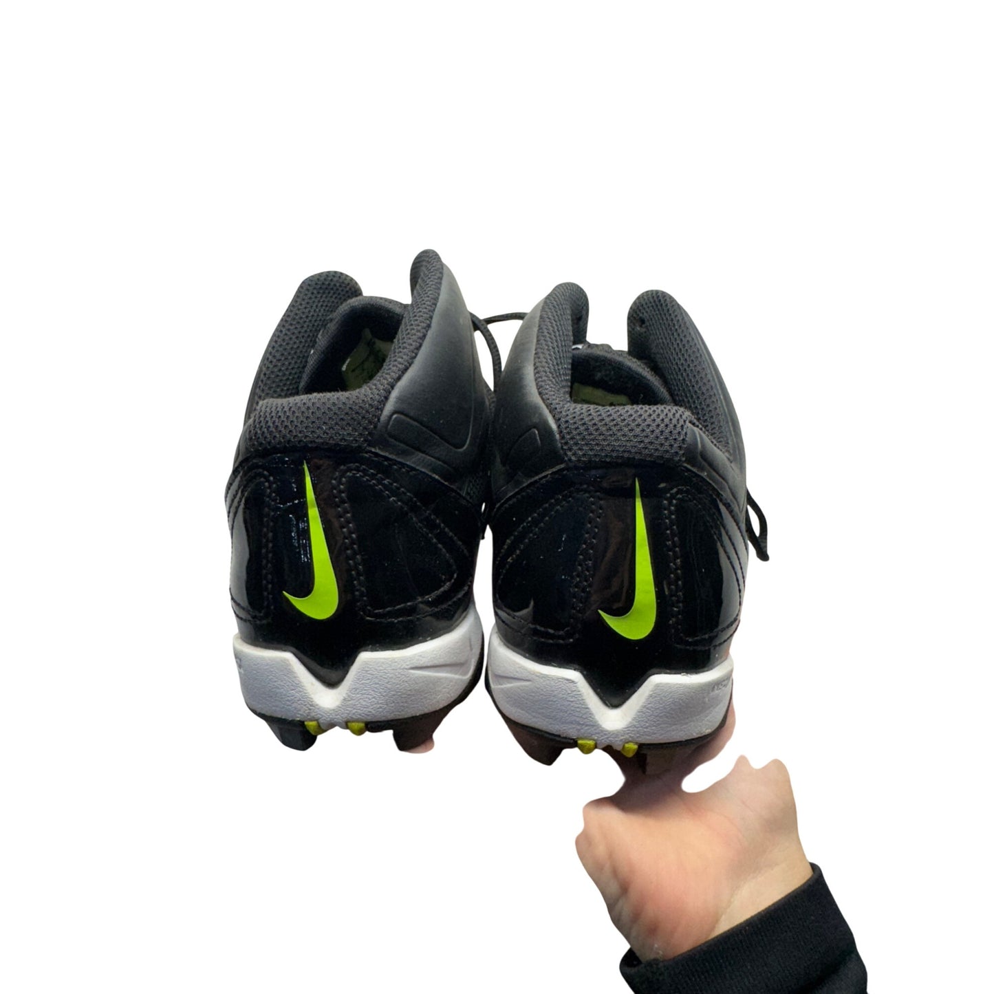 Nike Alpha Strike 2 TD Black/White Football Cleats Molded Studs #393B