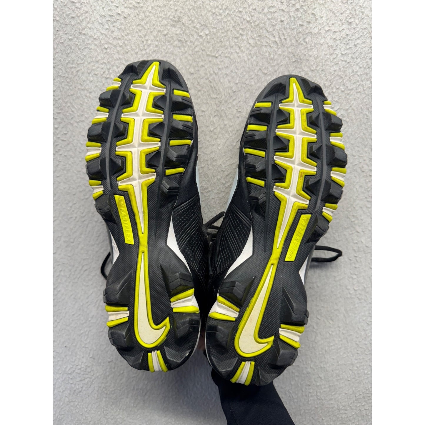Nike Alpha Strike 2 TD Black/White Football Cleats Molded Studs #393B