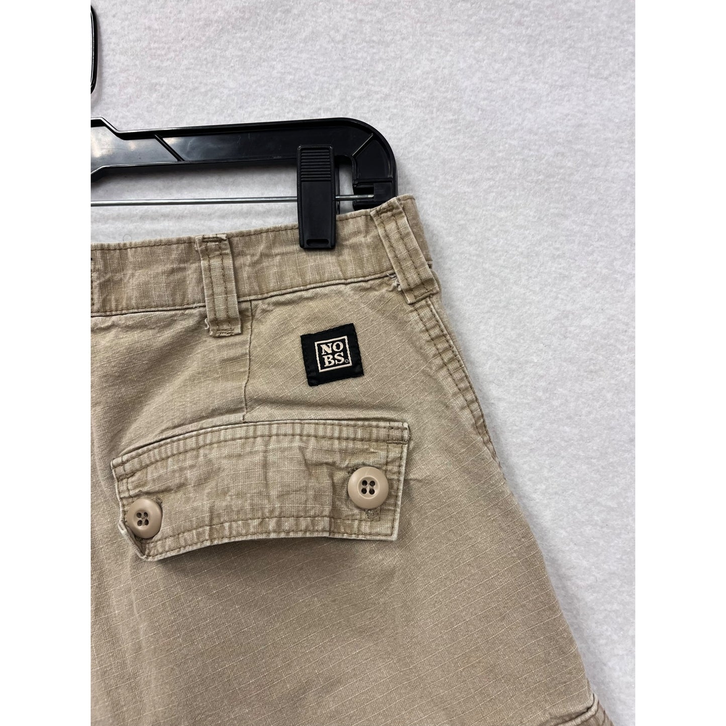 Nobs Mens Khaki Casual Cargo Shorts #6102