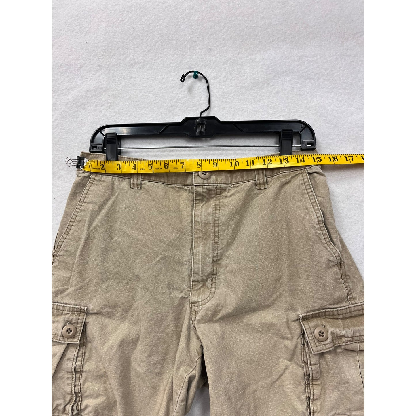 Nobs Mens Khaki Casual Cargo Shorts #6102