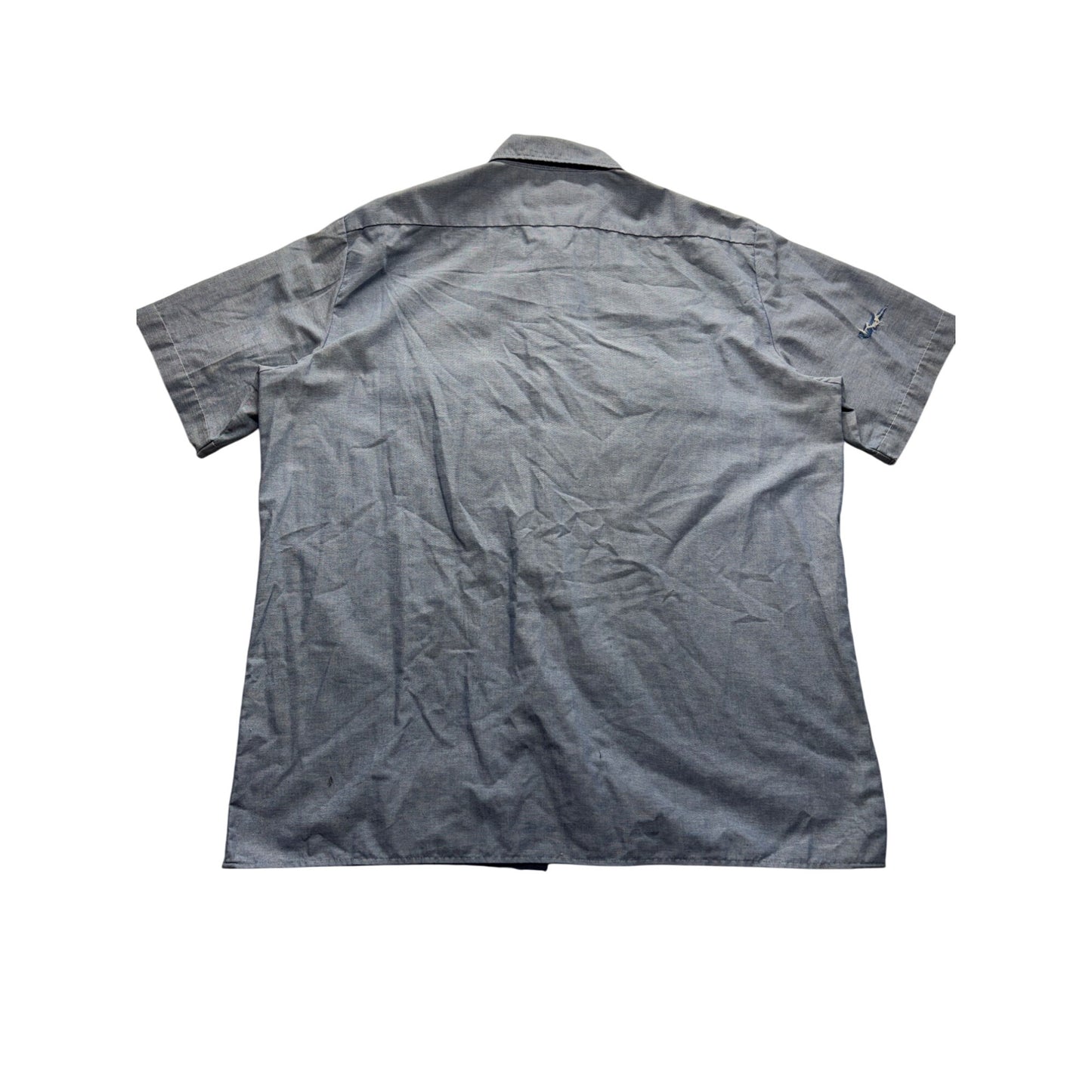 Dickies Blue Short Sleeve Work Shirt With Pockets #9079
