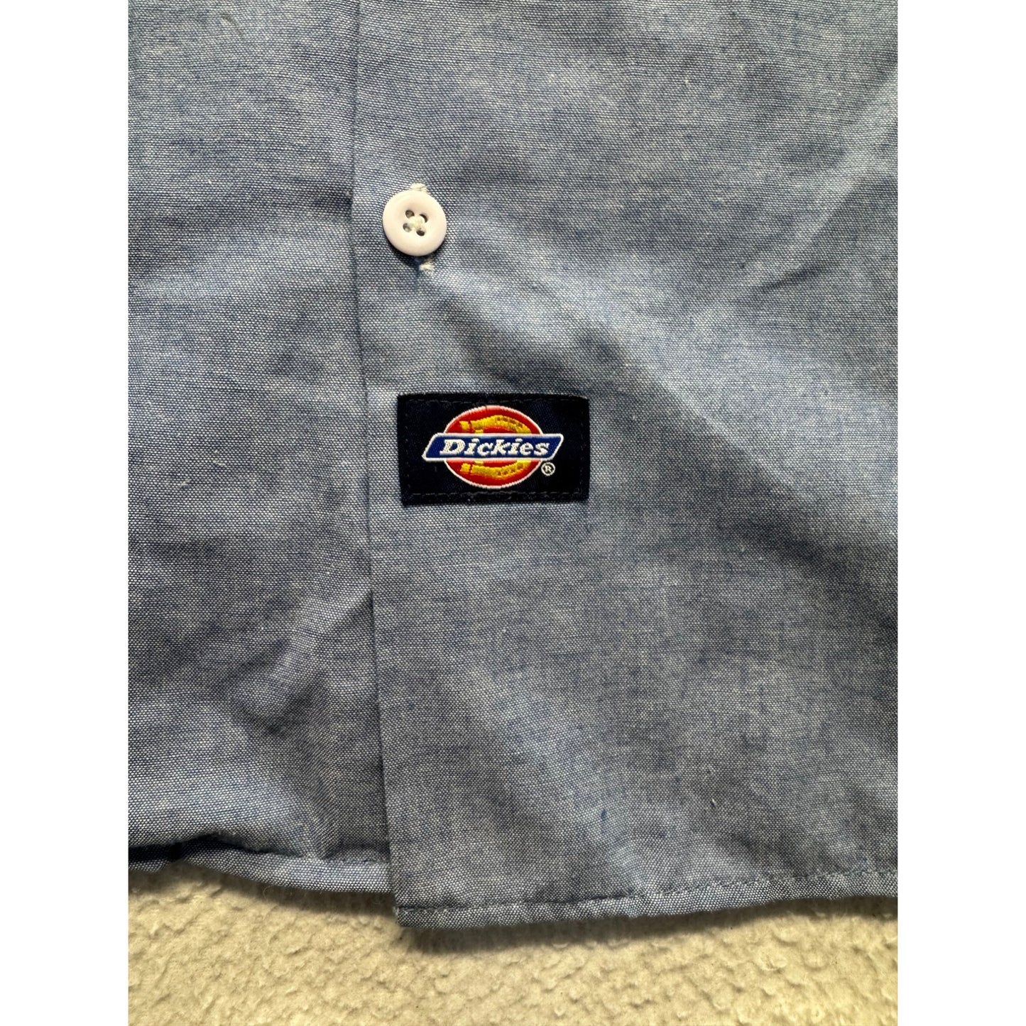 Dickies Blue Short Sleeve Work Shirt With Pockets #9079