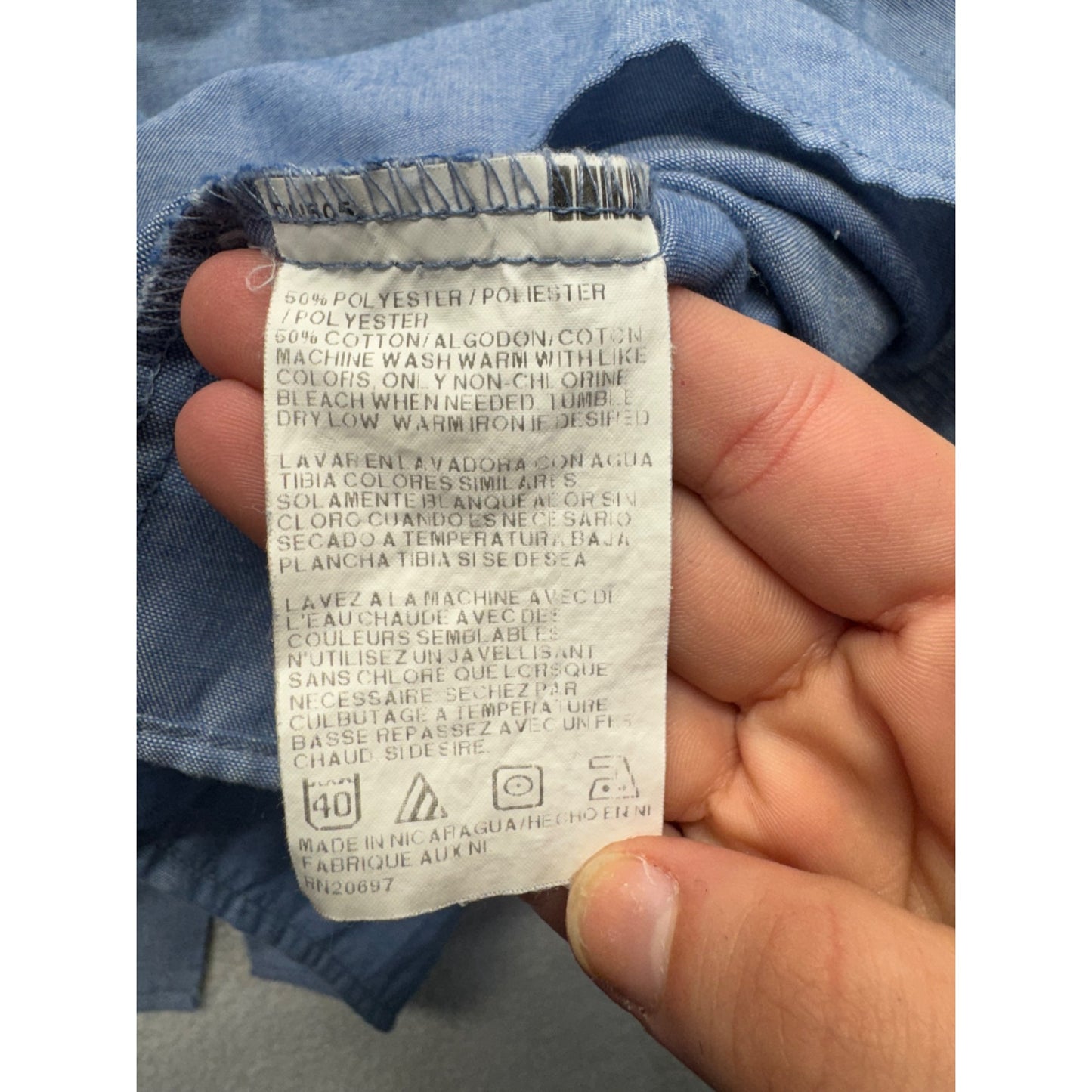 Dickies Blue Short Sleeve Work Shirt With Pockets #9079