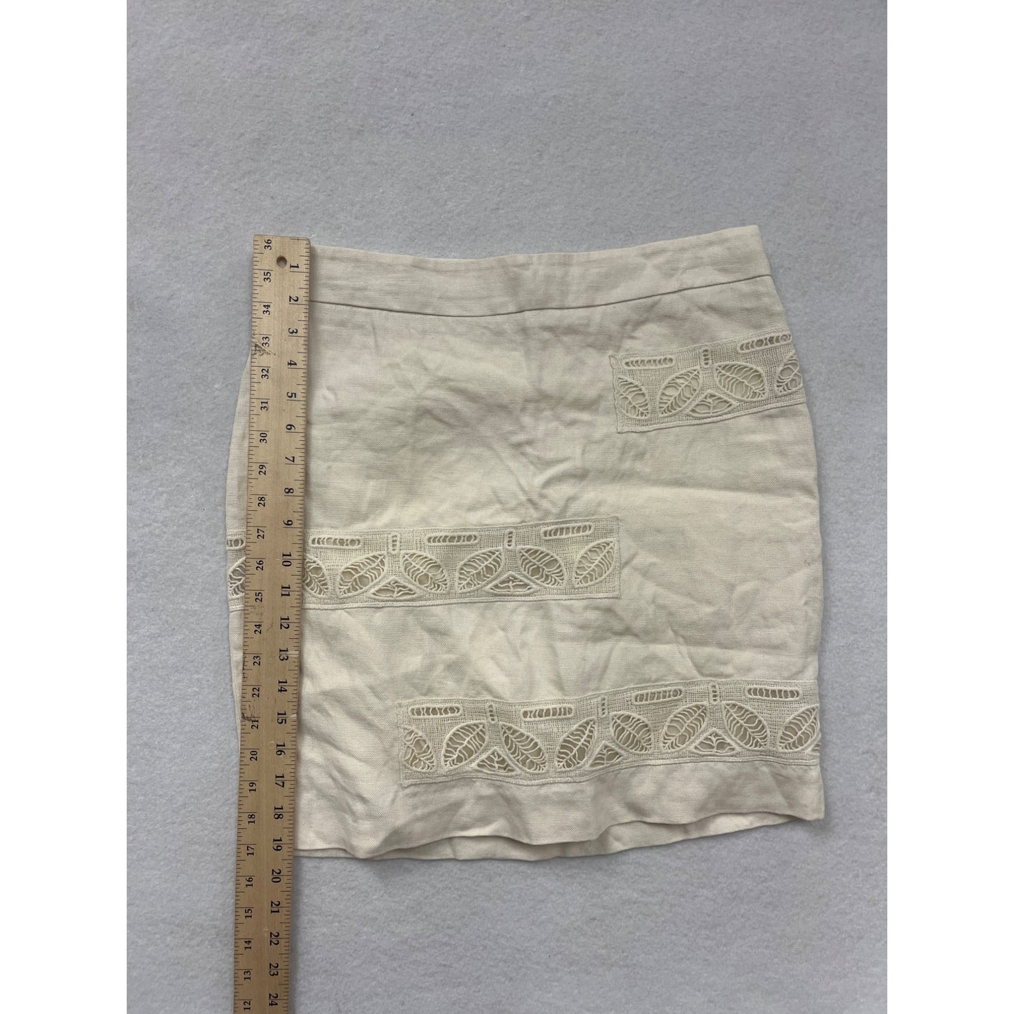 Moulinette Soeurs Womens Lace Trimmed Skirt Size 6 #6330