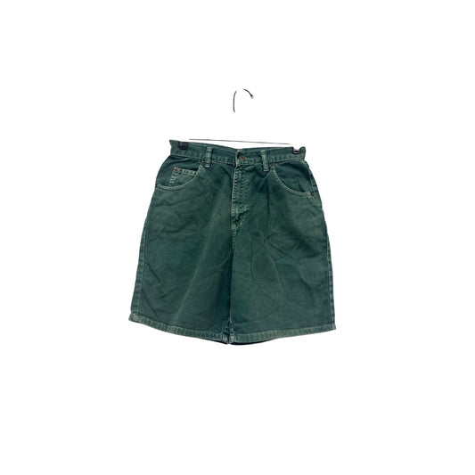 Vintage Sostanza Green Denim High-Waisted Shorts #432A