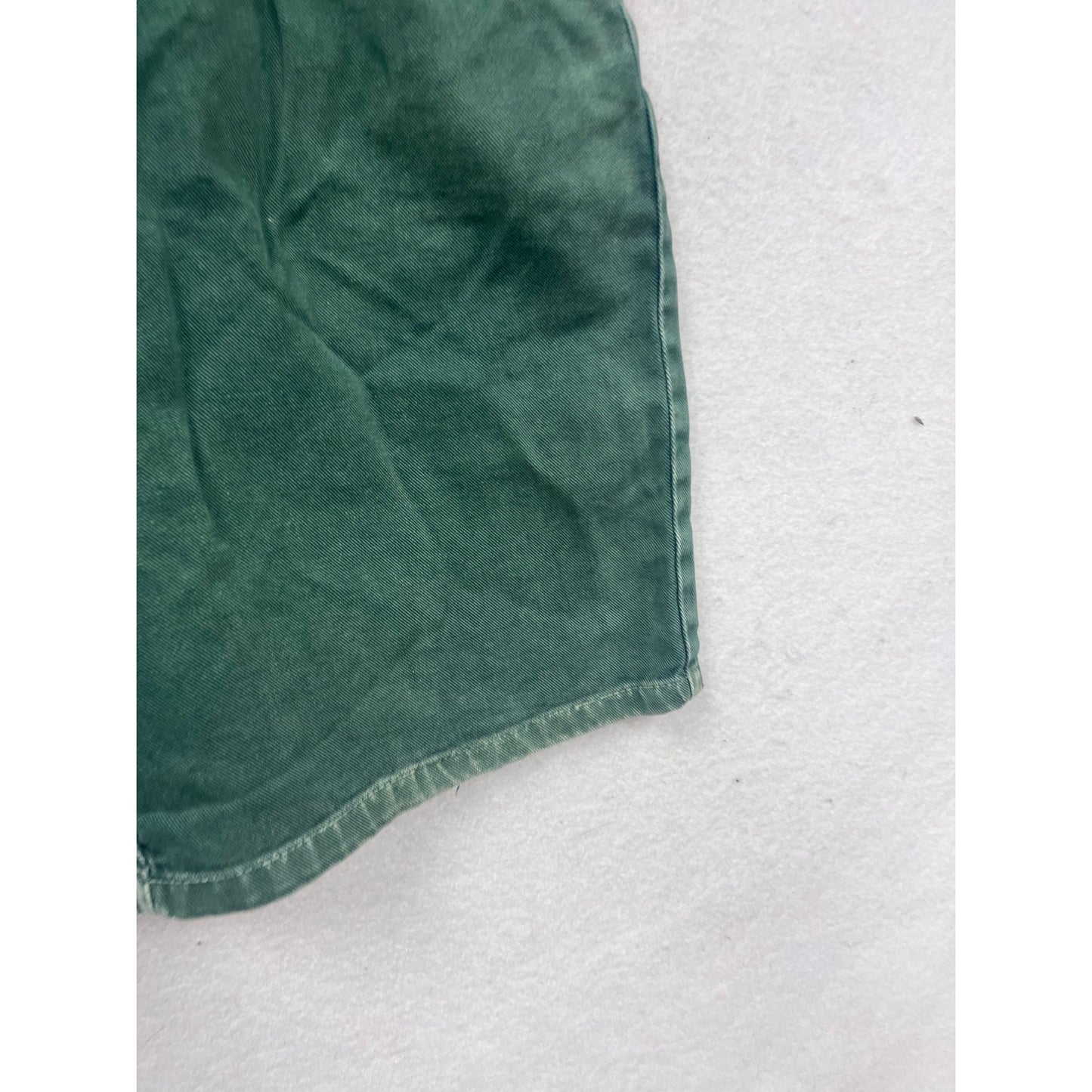 Vintage Sostanza Green Denim High-Waisted Shorts #432A
