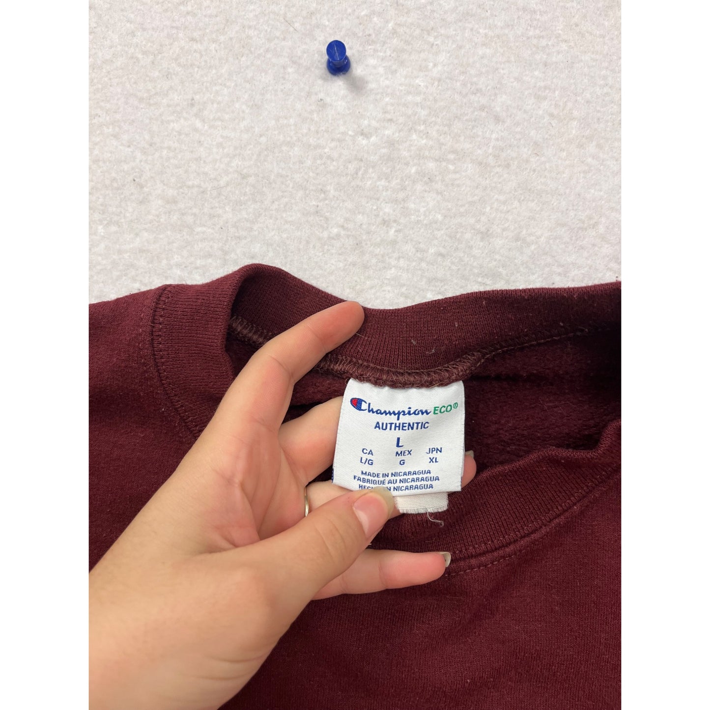 Champion Maroon Harvard Graduate School Of Education Crewneck Sweatshirt L #791A
