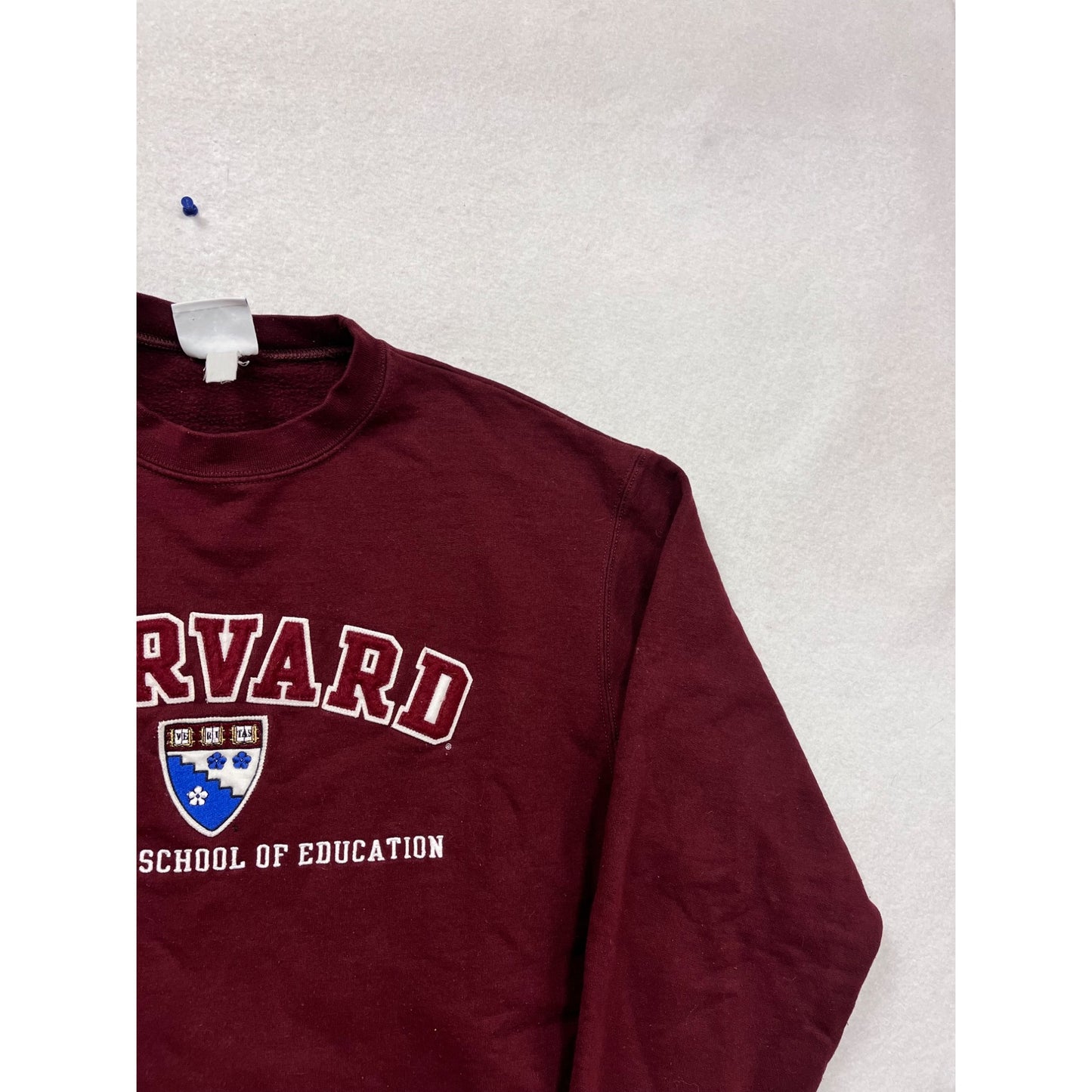 Champion Maroon Harvard Graduate School Of Education Crewneck Sweatshirt L #791A