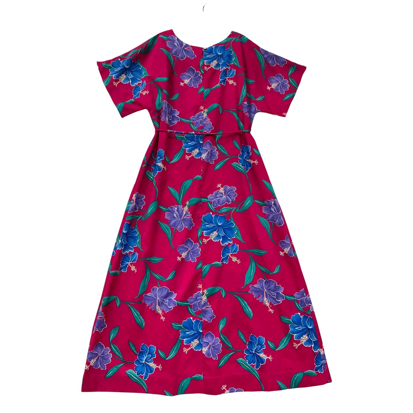 Hilo Hattie Vintage Hawaiian Floral Maxi Dress Medium #8823