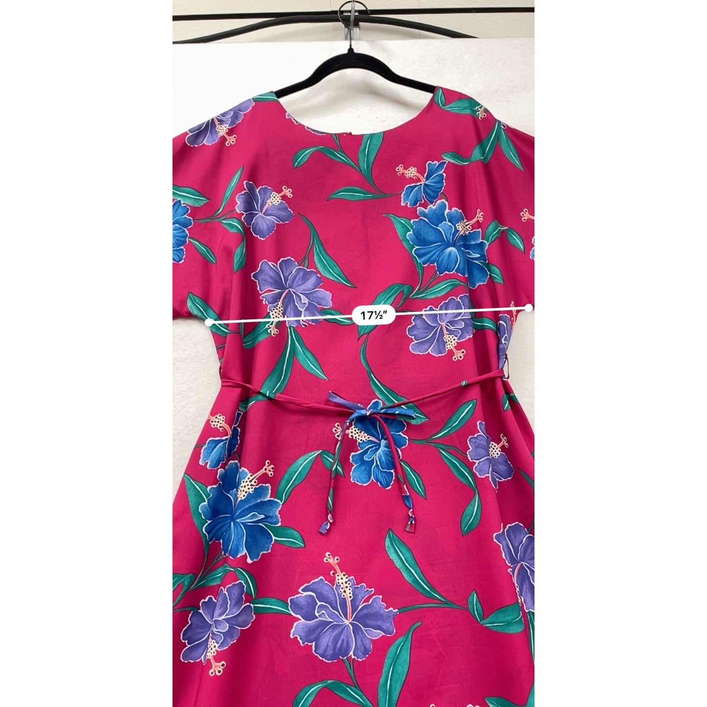 Hilo Hattie Vintage Hawaiian Floral Maxi Dress Medium #8823