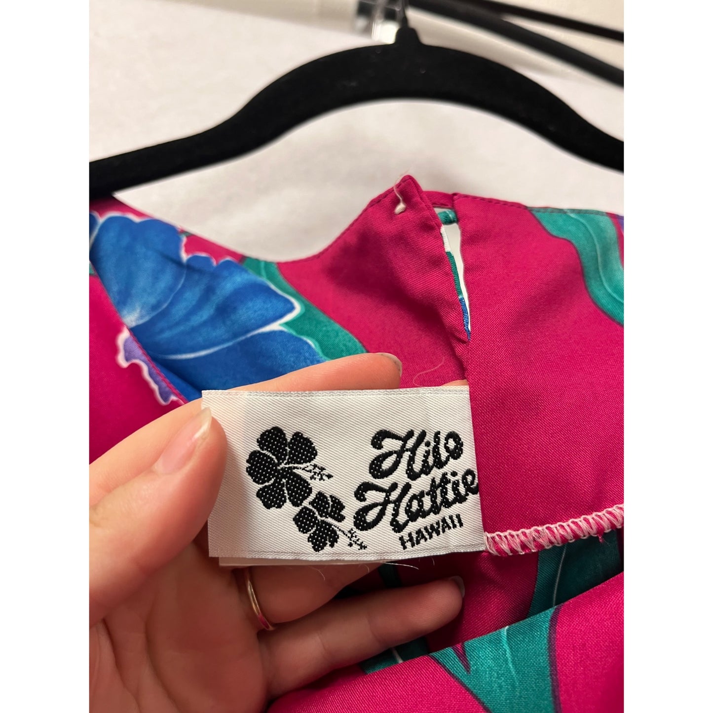 Hilo Hattie Vintage Hawaiian Floral Maxi Dress Medium #8823