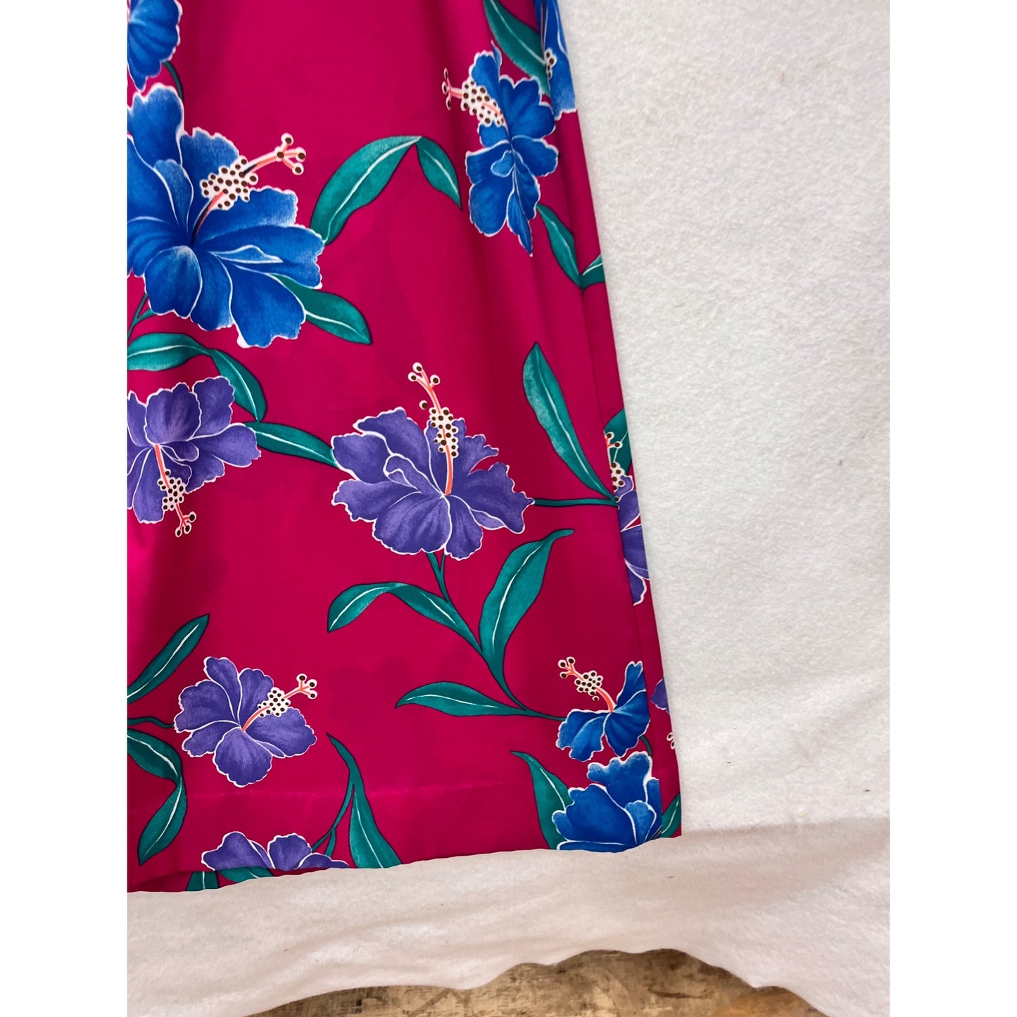 Hilo Hattie Vintage Hawaiian Floral Maxi Dress Medium #8823