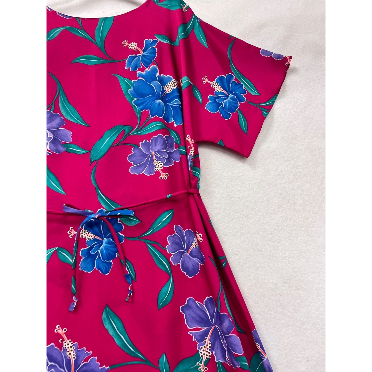 Hilo Hattie Vintage Hawaiian Floral Maxi Dress Medium #8823