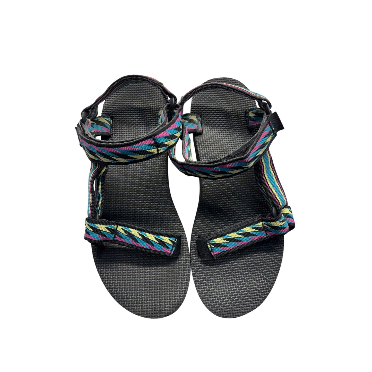 Teva Womens Multicolor Strappy Open-Toe Platform Sandals Size 7 #353B