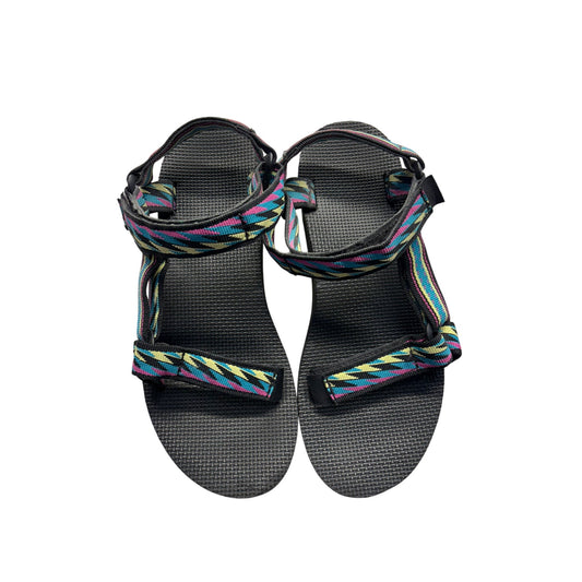 Teva Womens Multicolor Strappy Open-Toe Platform Sandals Size 7 #353B