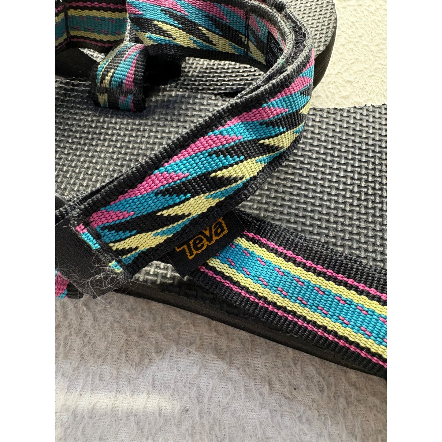 Teva Womens Multicolor Strappy Open-Toe Platform Sandals Size 7 #353B