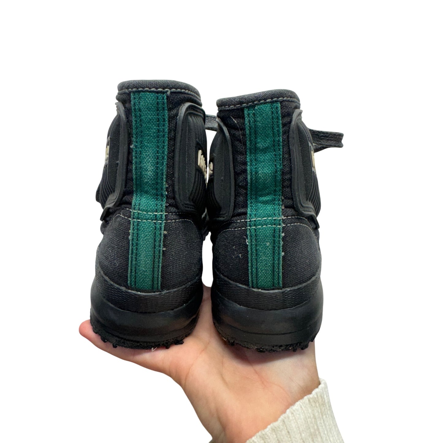 Forest Ice High-Top Lace-Up Sneakers Black & Green #12B