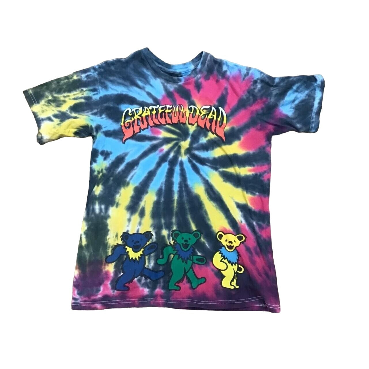 Grateful Dead Tie-Dye Dancing Bears T-Shirt 2021 Small Multicolor #941