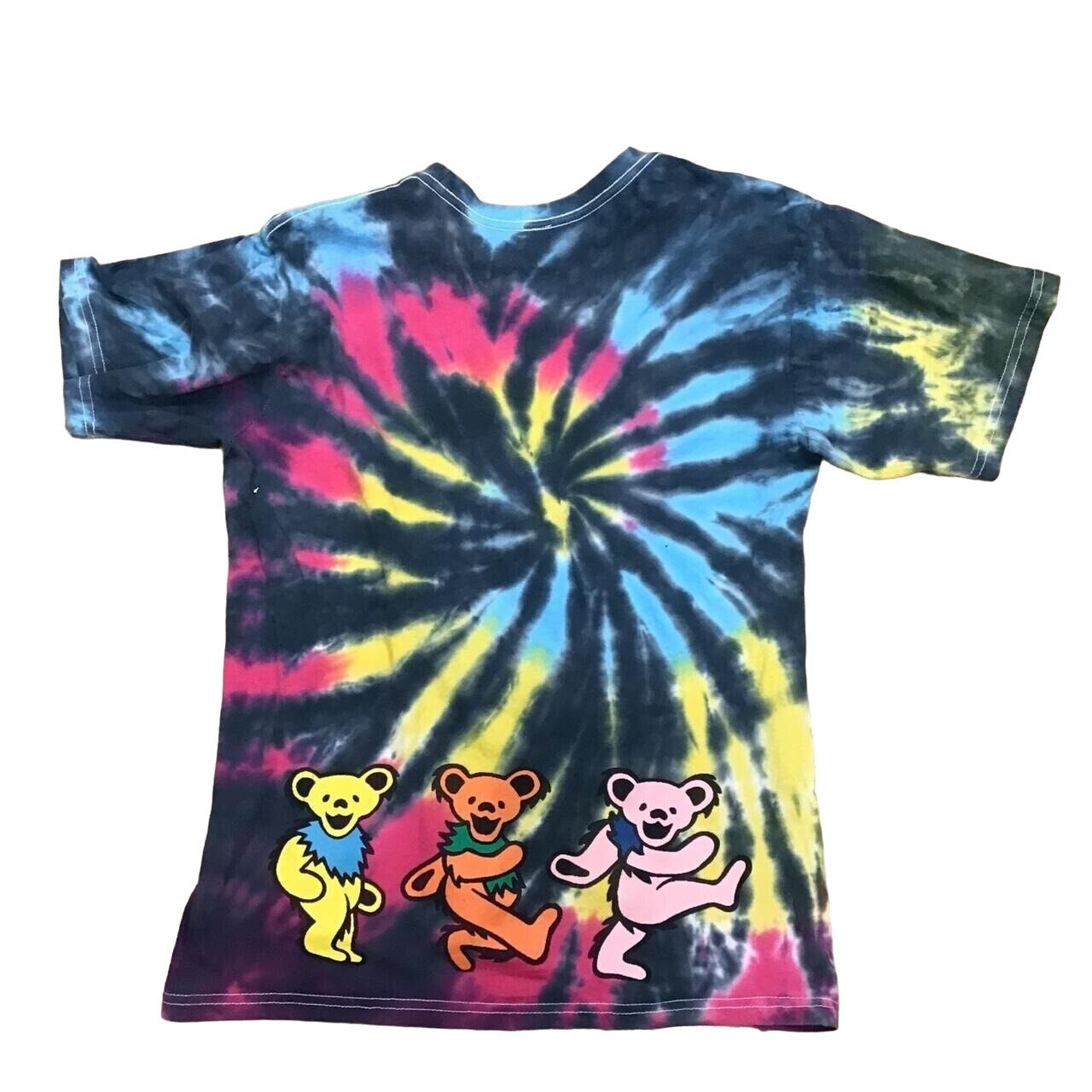 Grateful Dead Tie-Dye Dancing Bears T-Shirt 2021 Small Multicolor #941