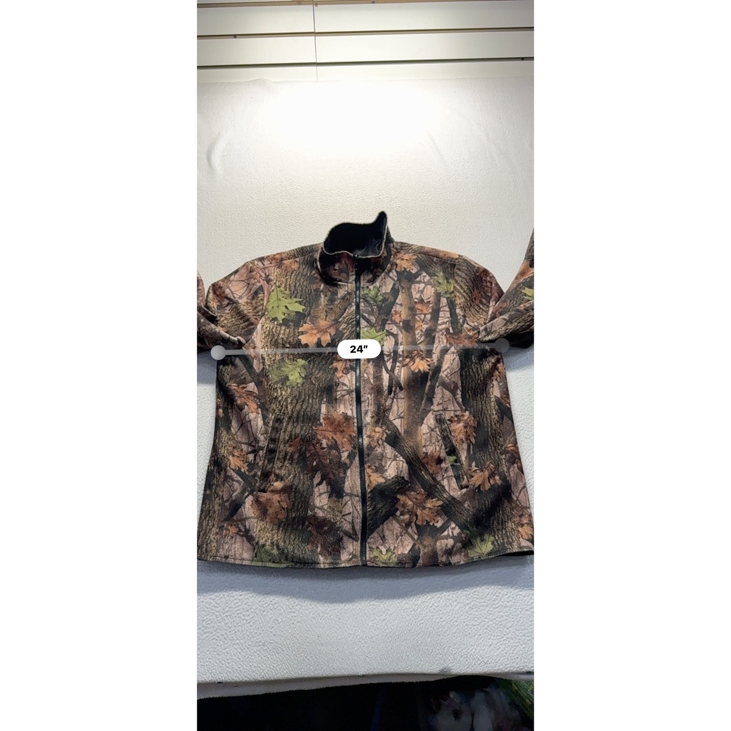 Aqua Stop XL Camouflage Full Zip Jacket With Pockets & High Collar #9355