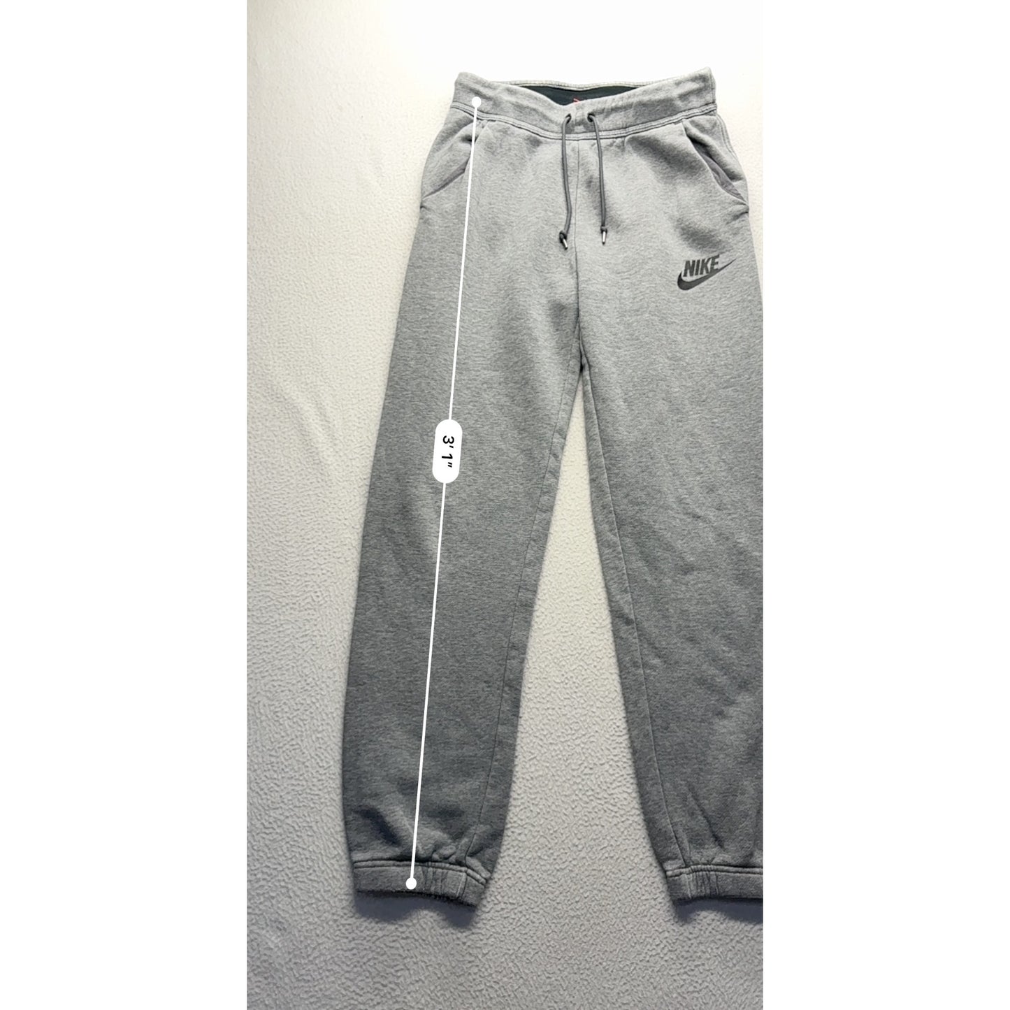 Nike Gray Joggers Sweatpants With Logo Print #7596