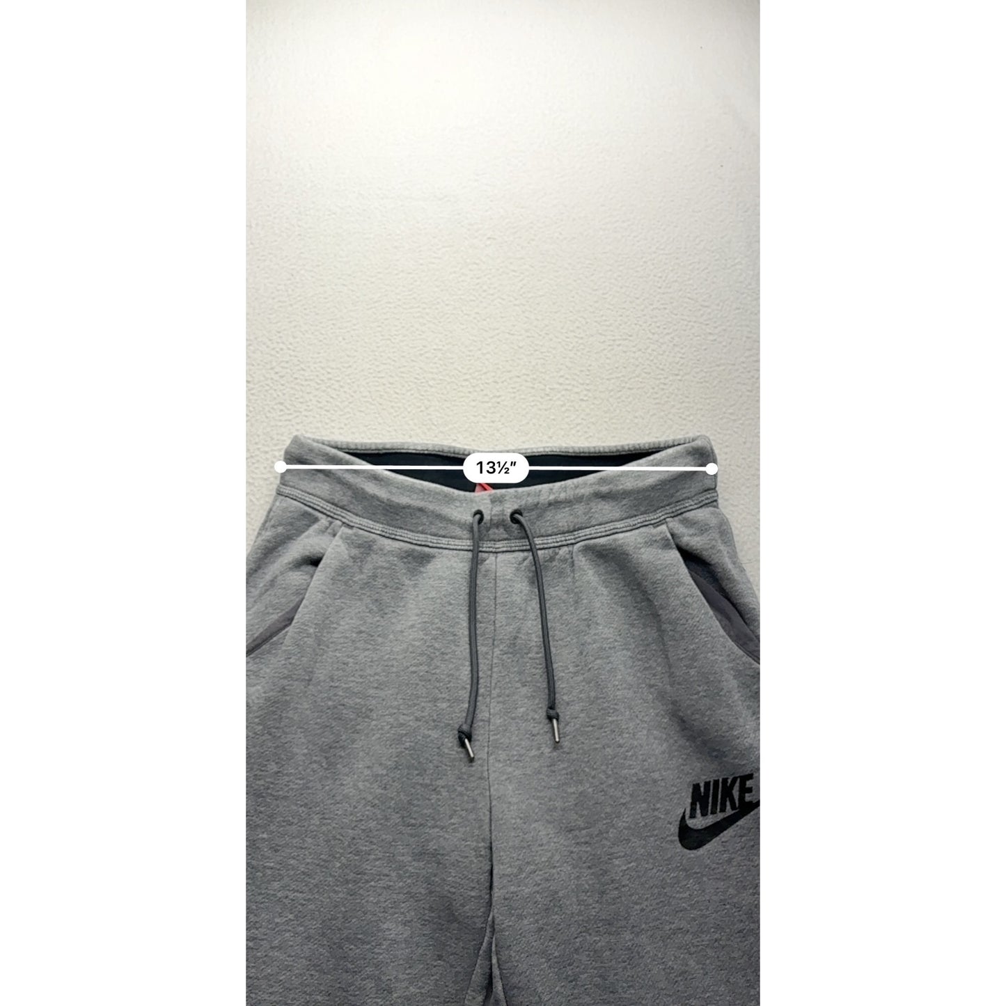 Nike Gray Joggers Sweatpants With Logo Print #7596