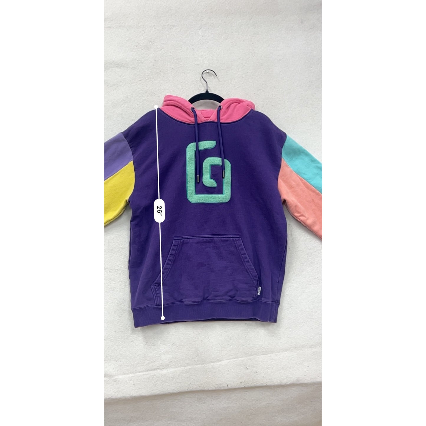 Karl Jacobs Colorblock Hoodie Large #8739