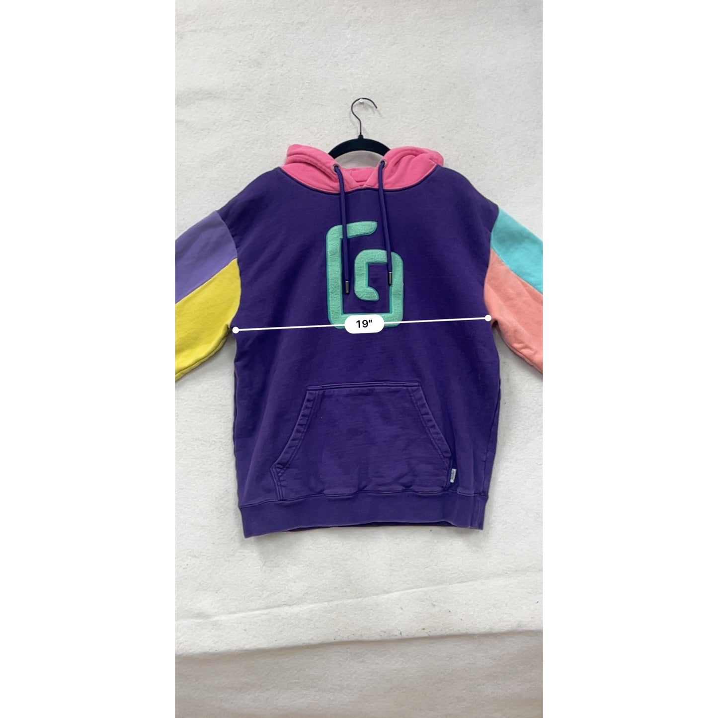 Karl Jacobs Colorblock Hoodie Large #8739