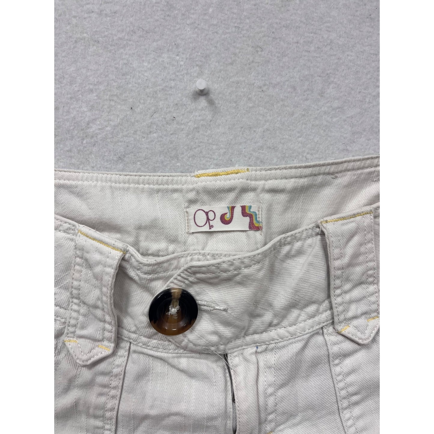 Y2K Ocean Pacific Womens White Cargo Shorts Size 13