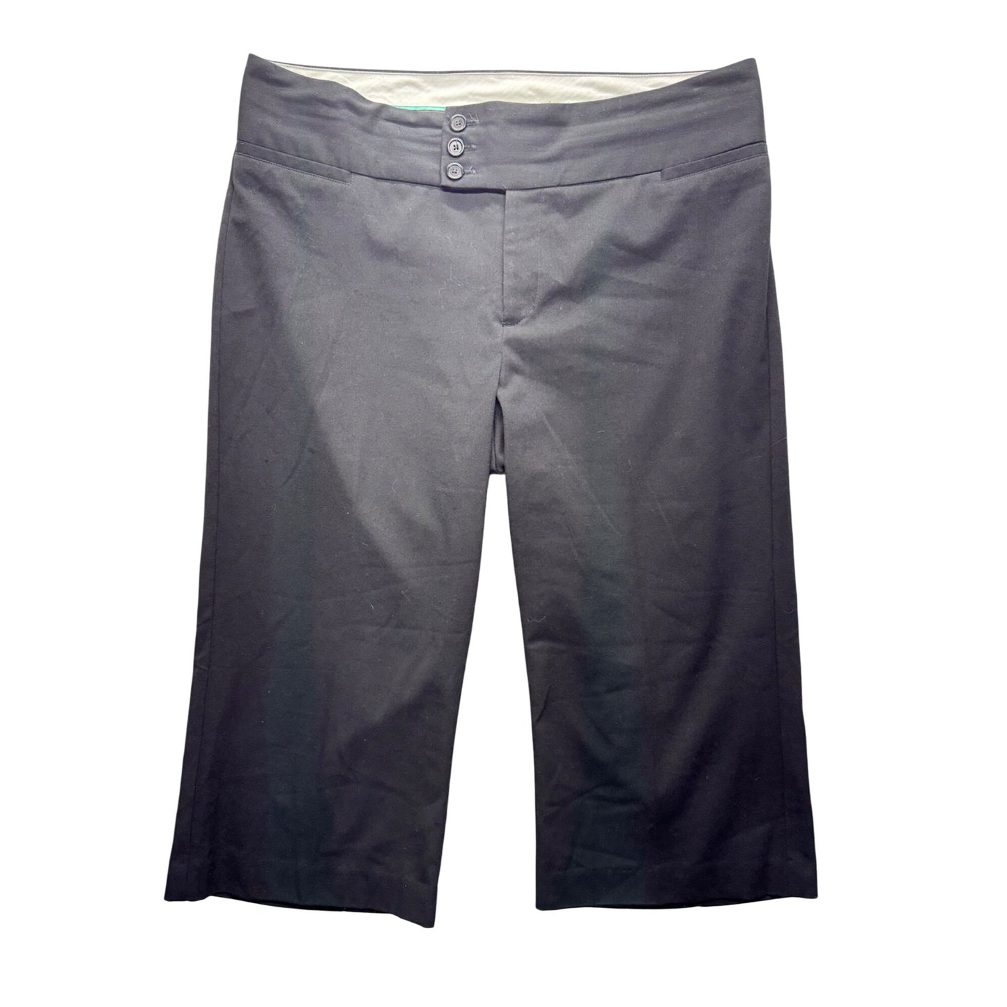 Maurices Black Cropped Dress Pants Size 16 Polyester Blend 447B