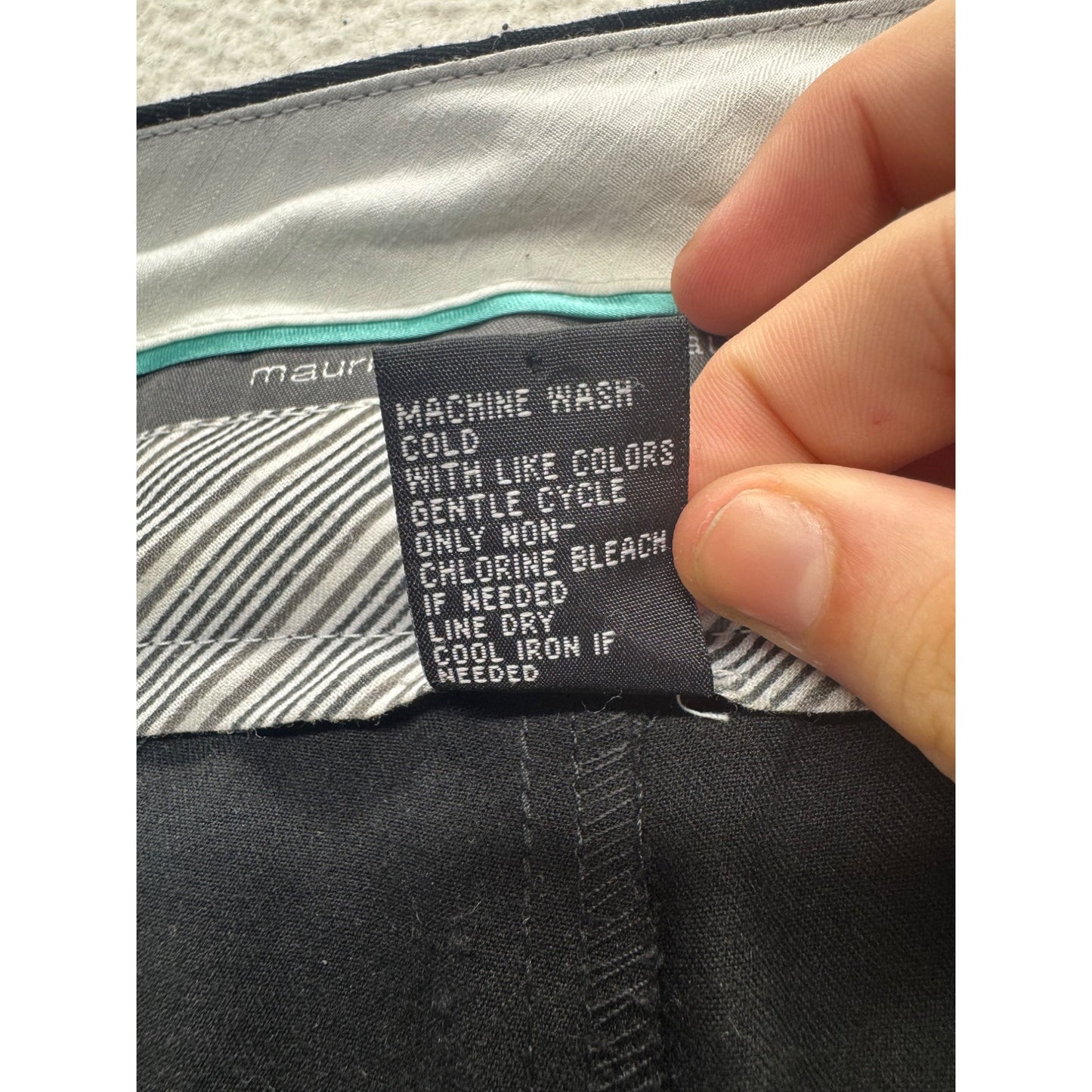 Maurices Black Cropped Dress Pants Size 16 Polyester Blend 447B