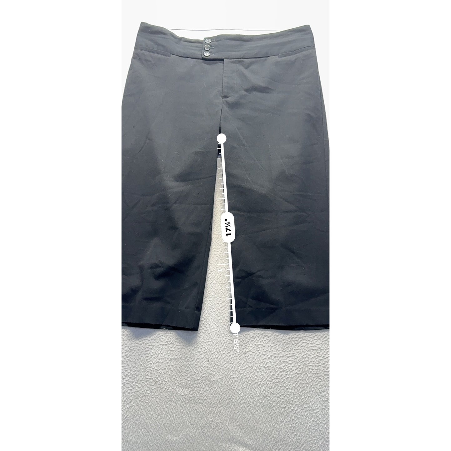 Maurices Black Cropped Dress Pants Size 16 Polyester Blend 447B