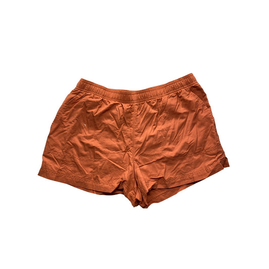 Columbia Womens Medium Orange Nylon Shorts With Elastic Waist #7333