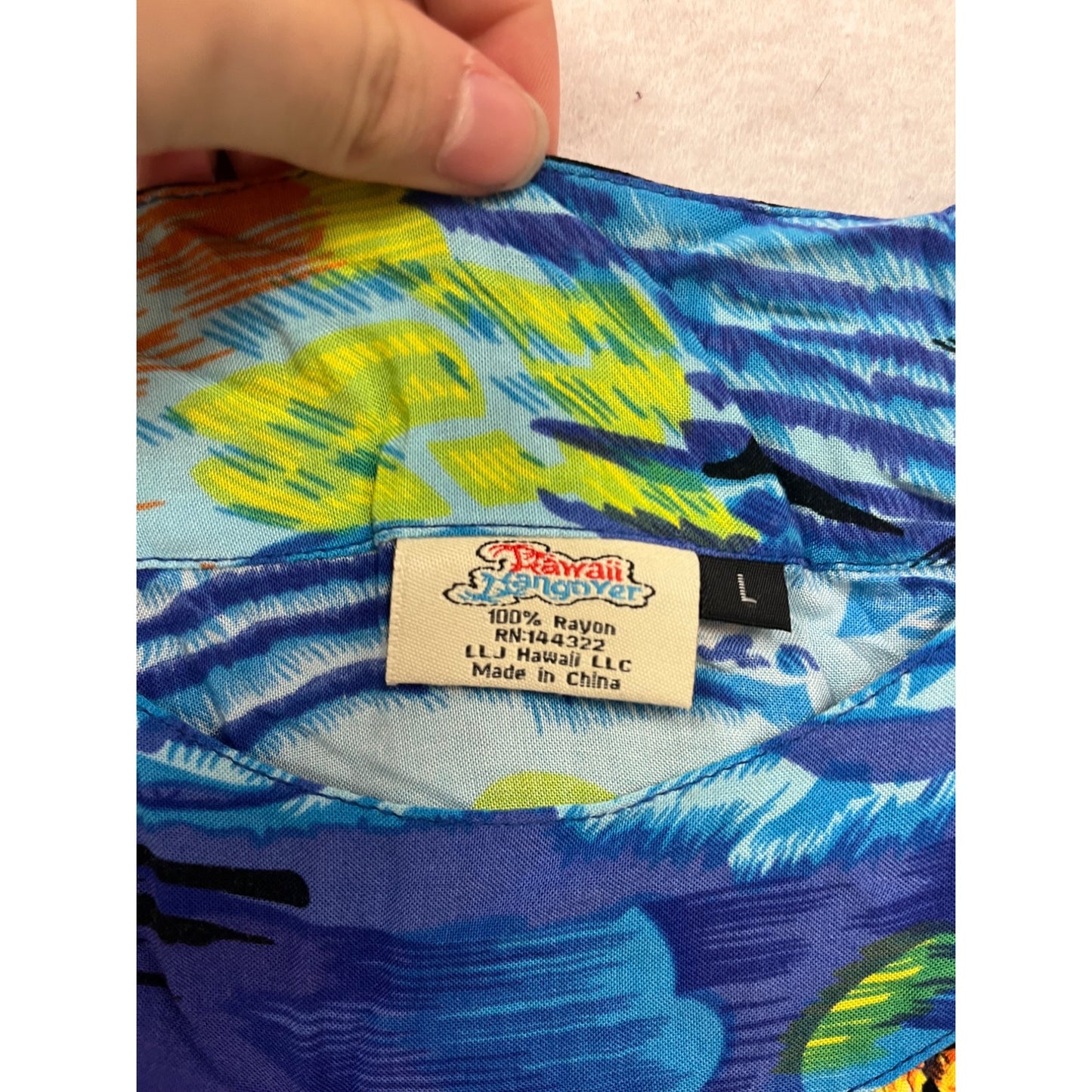 Hawaii Hangover Tropical Sunset Tank Top Large #8855